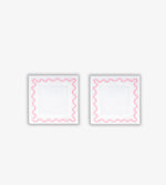 Wavy Edge Coasters – Pink (Set of 2)