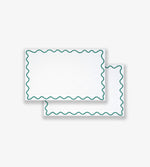 Wavy Edge Placemat – Green (Set of 2)