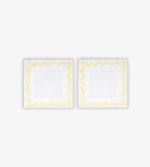 Wavy Edge Coasters – Yellow (Set of 2)