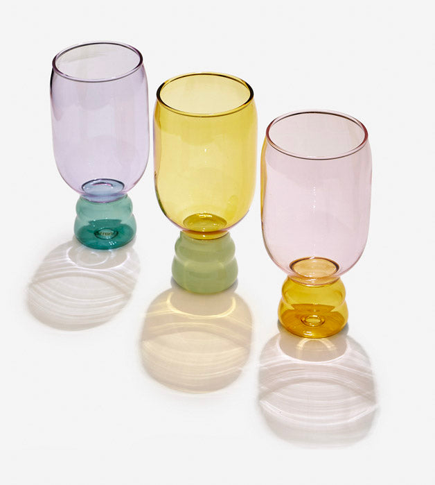 Twirl Glass - Purple-ish