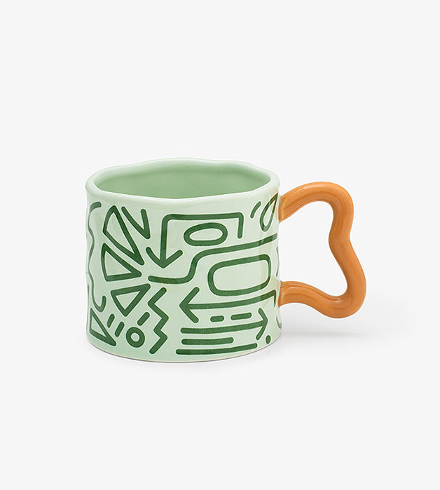 Graffiti mug - Green