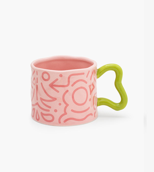 Graffiti mug - Pink